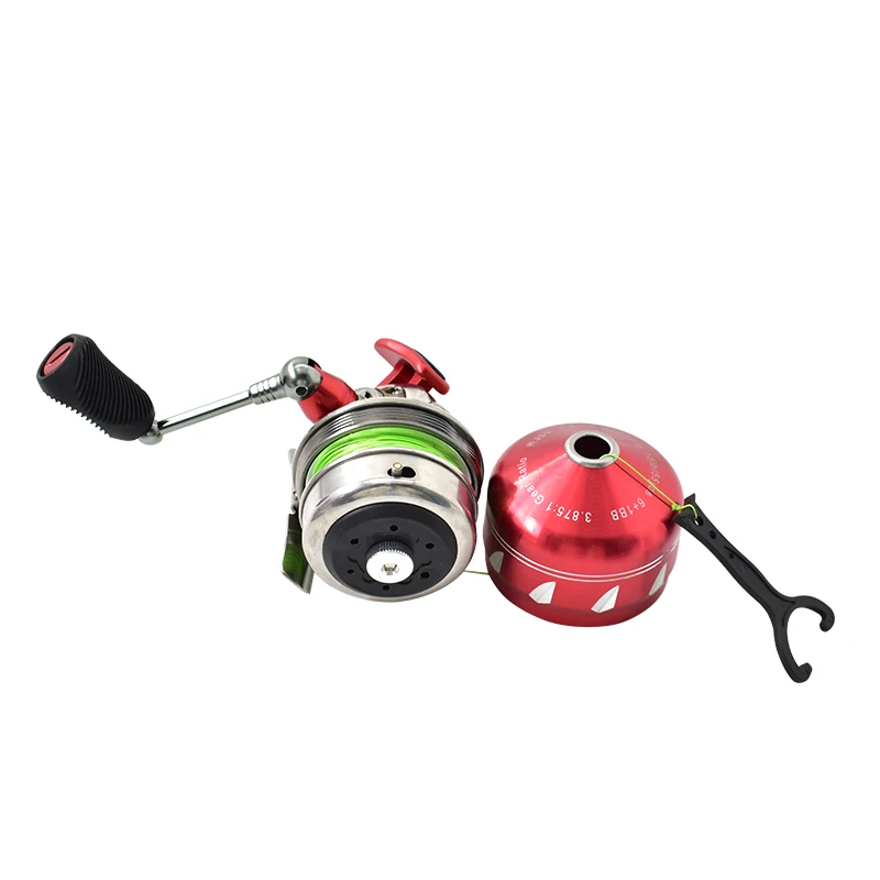 Carrete de pesca J33 de gran capacidad, Material de aleación de aluminio, carrete de Metal, relación de velocidad 3,8: 1, brazo basculante, tirachinas ajustable dedicado - imagen 4