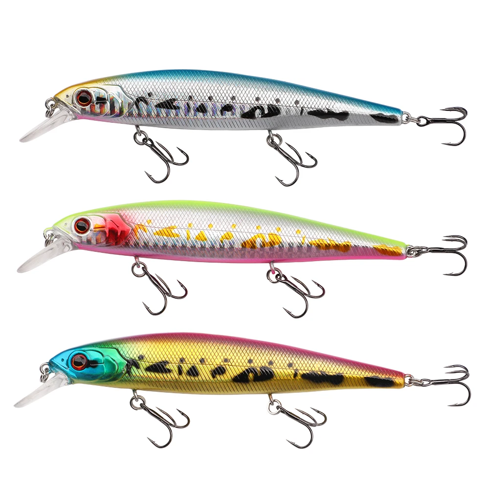 Señuelo de pesca 16g 13cm Flotante Trolling Minnow Wobblers Cebo duro artificial Crankbait de agua salada para lubina Jerkbait - imagen 5