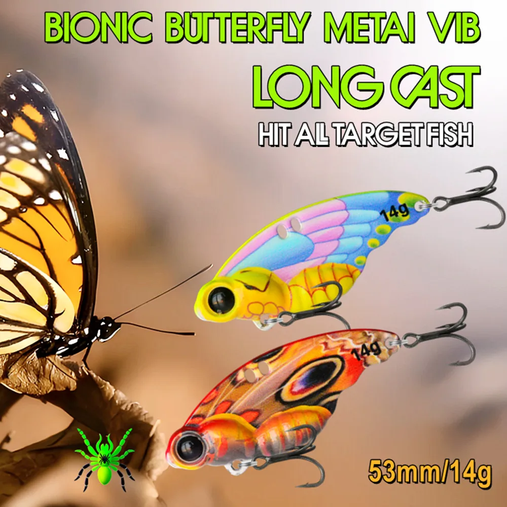 GRS Metal Vib 53mm 14g hoja señuelo Wobblers pesca para cuchara vibratoria sin labios hundimiento cebos artificiales lubina Pike Crap perca - imagen 3