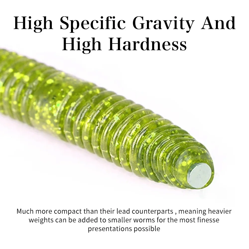 10 Uds. Peso de inserción de pesca 0,5g 1g 2g 2,5g plomo pesca cebo suave accesorios de pesca de lubina aparejos locos herramienta de aparejo Neko - imagen 5