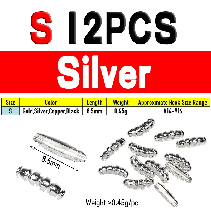 12pcs Silver S