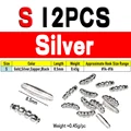 12pcs Silver S
