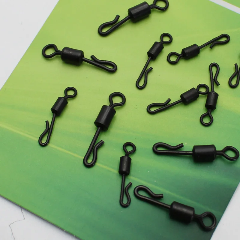 20 piezas giratorios para pesca de carpa, cambio rápido de acero inoxidable para aparejo de pesca de carpa, accesorios de pesca, aparejos terminales - imagen 4