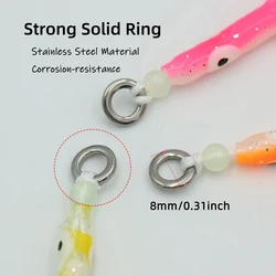 Faldas de calamar luminosas Ellllv con anzuelos assist slow jigging