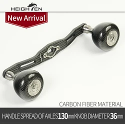 Manivela doble HEIGHTEN para baitcasting – Perillas fibra carbono