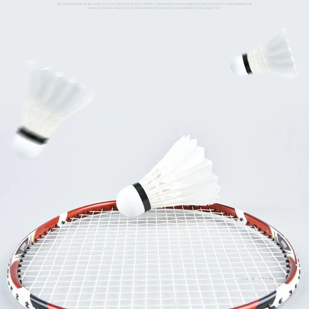 Volante de bádminton de plumas de ganso blanco, pelotas de bádminton estables profesionales, accesorios de entrenamiento, entrenador de bádminton para el hogar - imagen 5