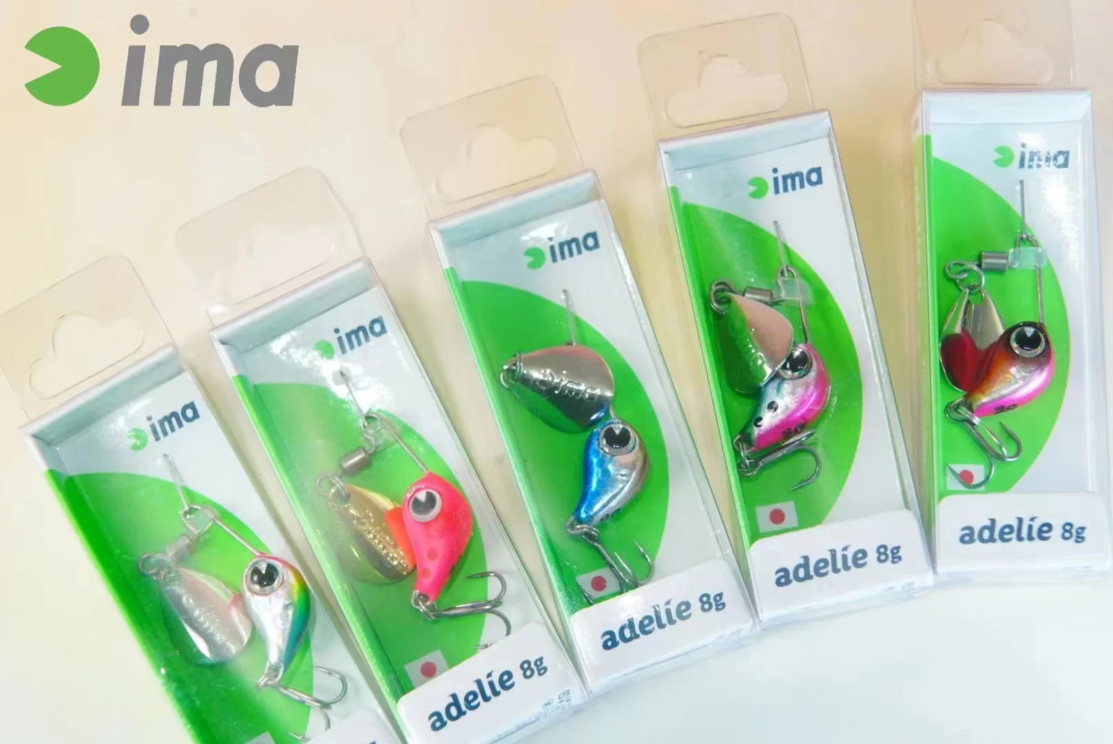 Lentejuelas compuestas Ima ADELIE 4g 8g importadas de Japón, mini cebo giratorio pequeño de metal Lurestream