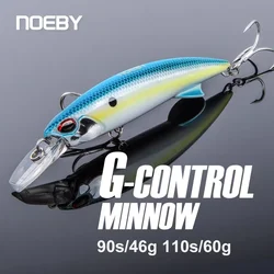 NOEBY G-Control Minnow – Señuelo duro de hundimiento rápido para mar
