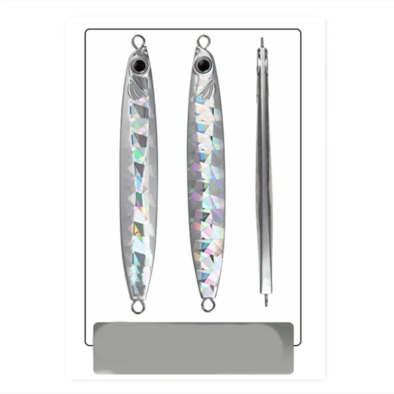 Señuelo de pesca de gran tamaño, cebo Artificial de 35-80g, de sacudida lenta, colorido, para barco marino - imagen 2