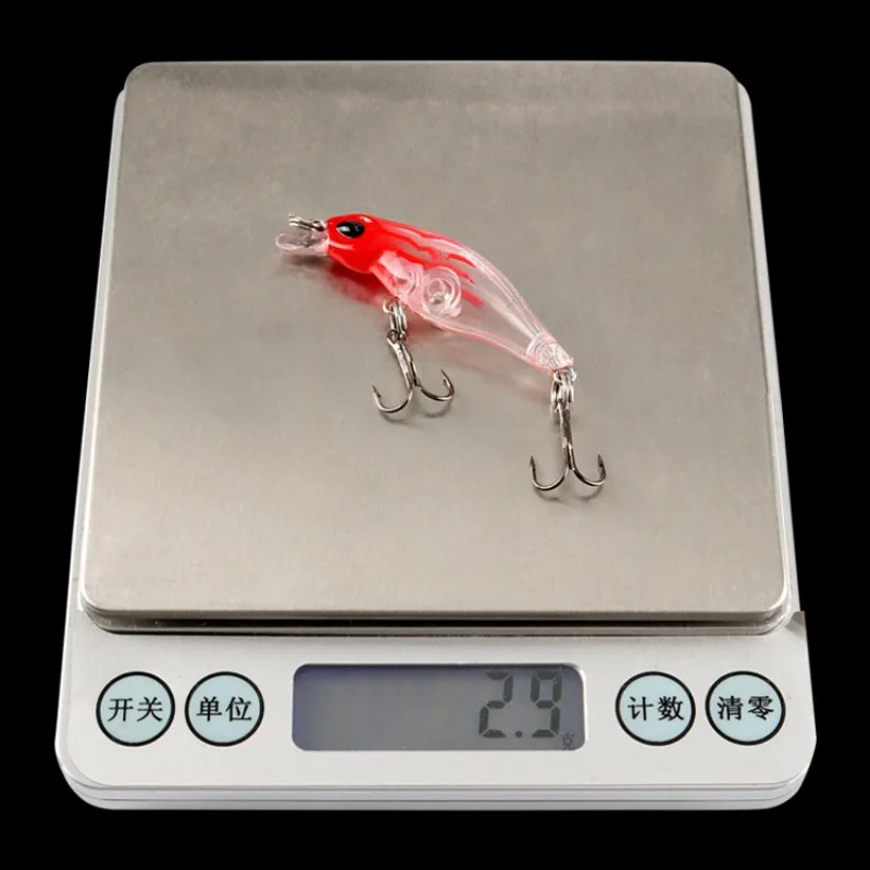 Cebo duro de plástico biónico para pesca, anzuelo pequeño de 2,2g, Minoluia, material suspendido - imagen 3