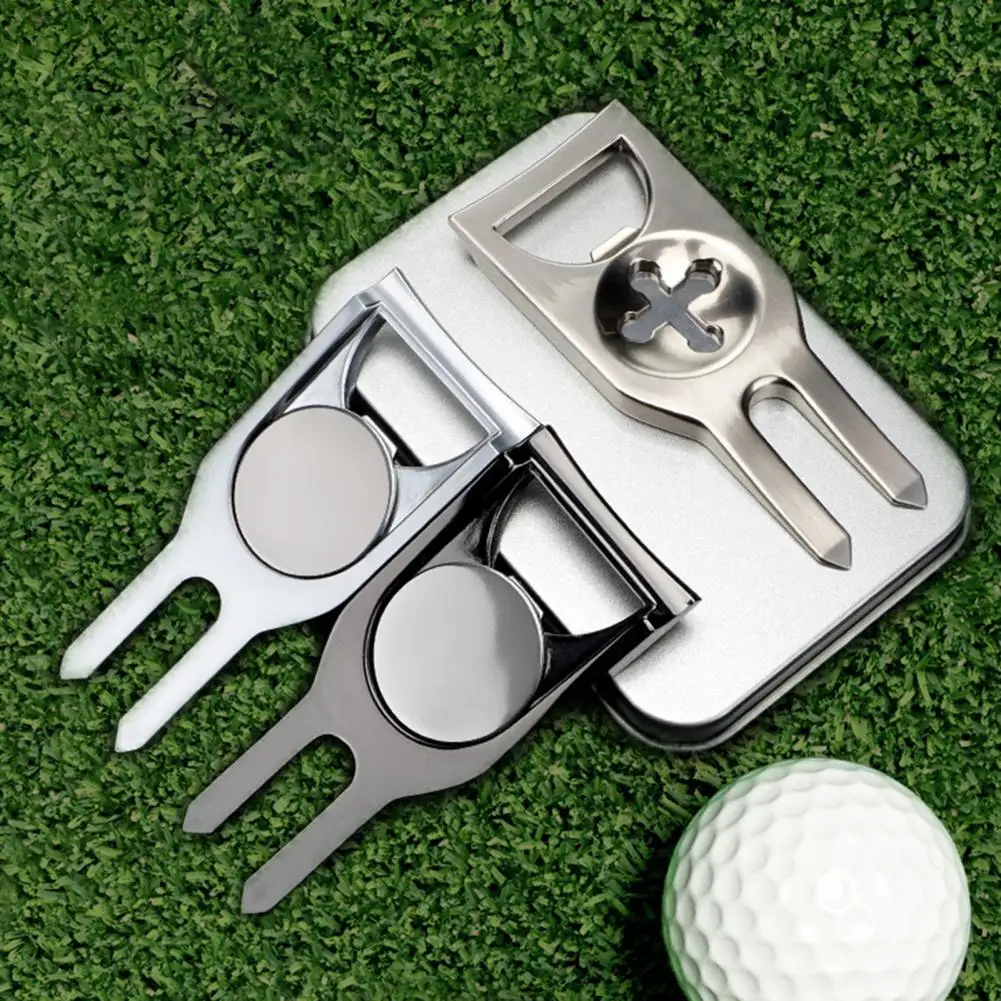 Marcador de Golf en Zinc Plateado con Horquilla Divot - imagen 2