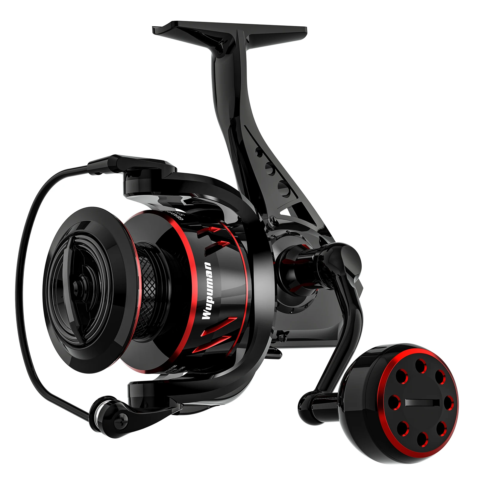 Carrete de pesca giratorio de agua salada 5000H 6000H arrastre máximo 39,7 libras carrete de aluminio de fundición larga 5,5: 1 relación de engranaje de cebo rodamientos suaves - imagen 2