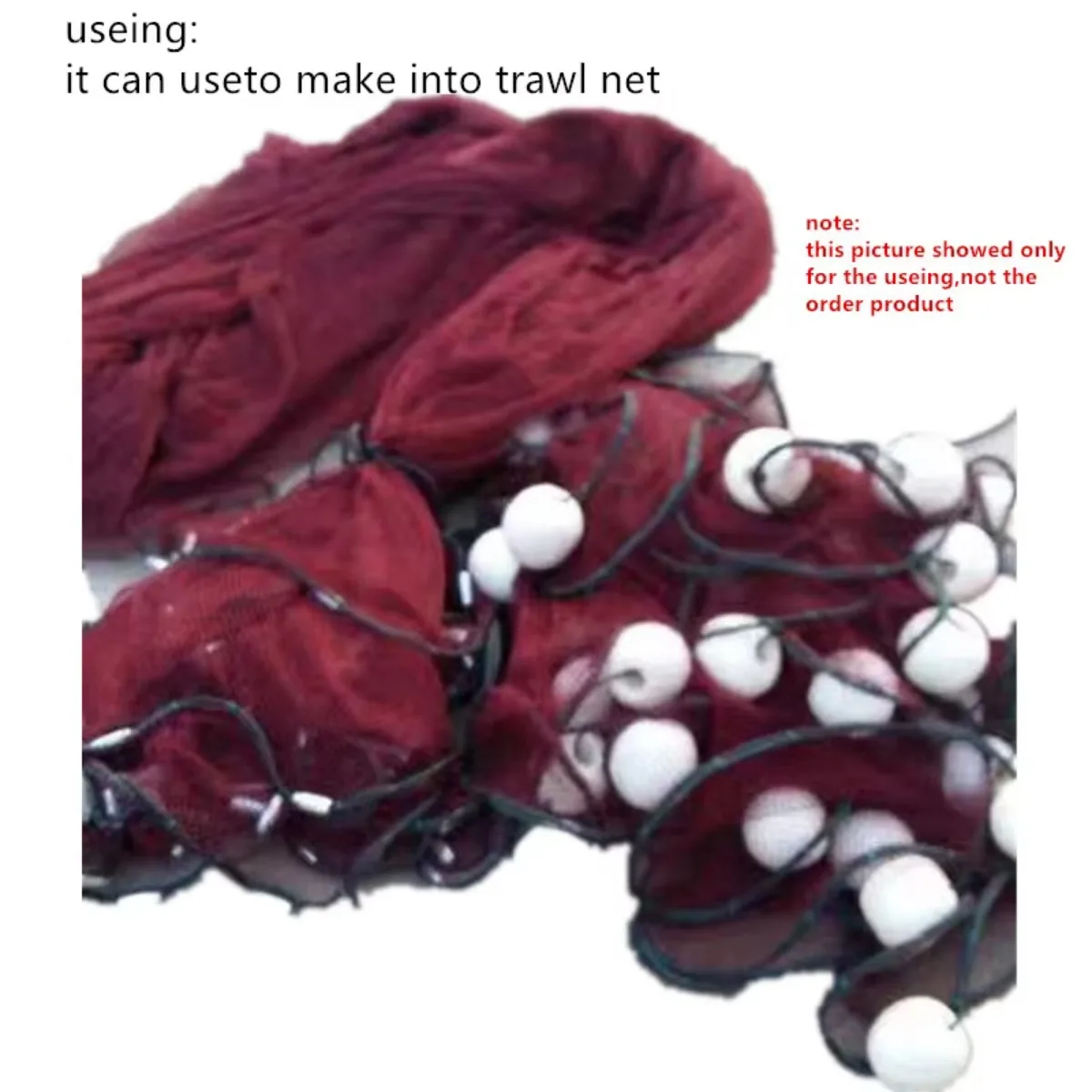 Red de pesca semiacabada, accesorios de red de arrastre, herramienta de red de barrage, red de cría, vallas para el hogar, red de aislamiento de hielo, equipo de pesca - imagen 3