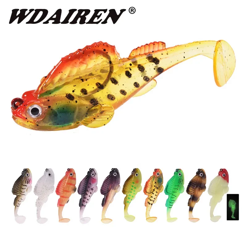 Wobbler fluorante Lightweight Swimbait – Silicone suave para lubina - imagen 3