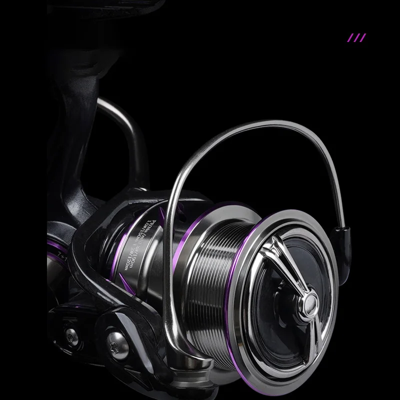 TAKUMA 2025 nuevo carrete giratorio LINGXI 150-153g 5,2: 1 7 + 1 carrete CNC de fibra de carbono súper ligero rodamientos de acero inoxidable carrete de pesca