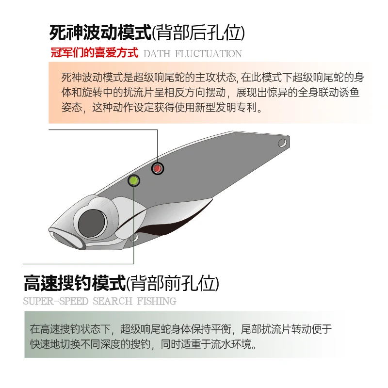 Lurefans-señuelo de Metal VIB, cebo falso, SR45 paquete único, pez mandarín, lubina de mar, capa de natación completa de tiro largo - imagen 3