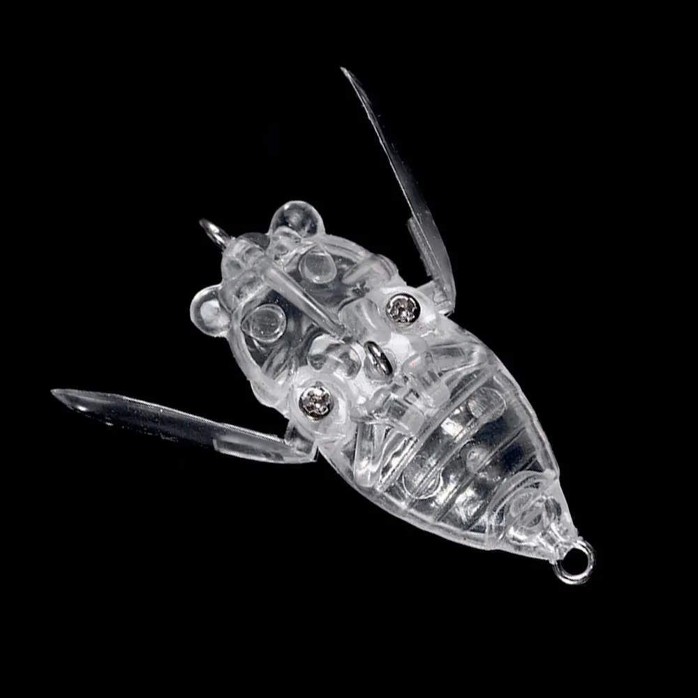 Señuelos Insecto Topwater en Blanco 4cm 5g – Cuerpo Biónico DIY