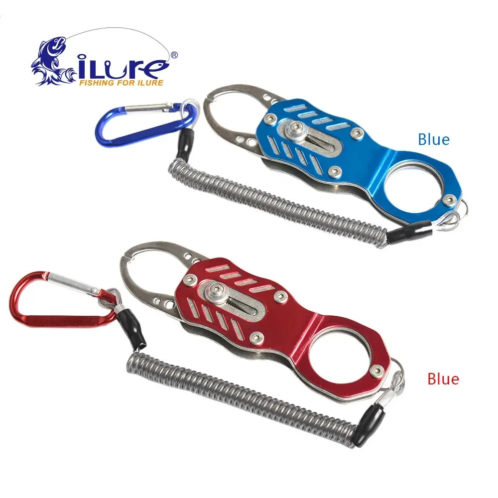 ILURE-agarre de pesca portátil, accesorio de aleación de aluminio de 120mm y 89g, con control de anzuelos, cuerda fija ultraligera - imagen 3
