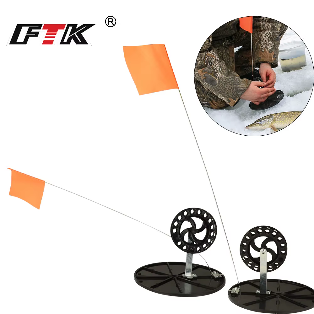 Cañas de pesca en hielo FTK – Sistema tip-up con freno integrado - imagen 4
