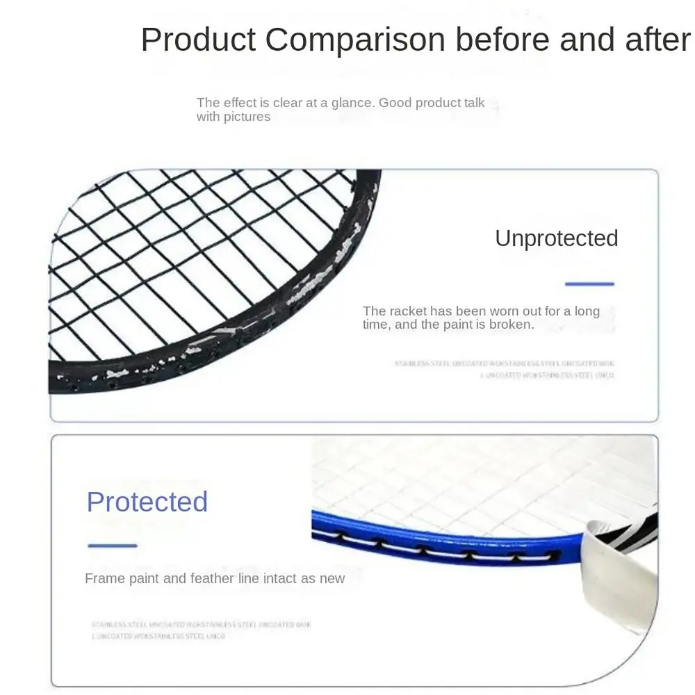 Protector de raqueta autoadhesivo antifricción – bádminton - imagen 4