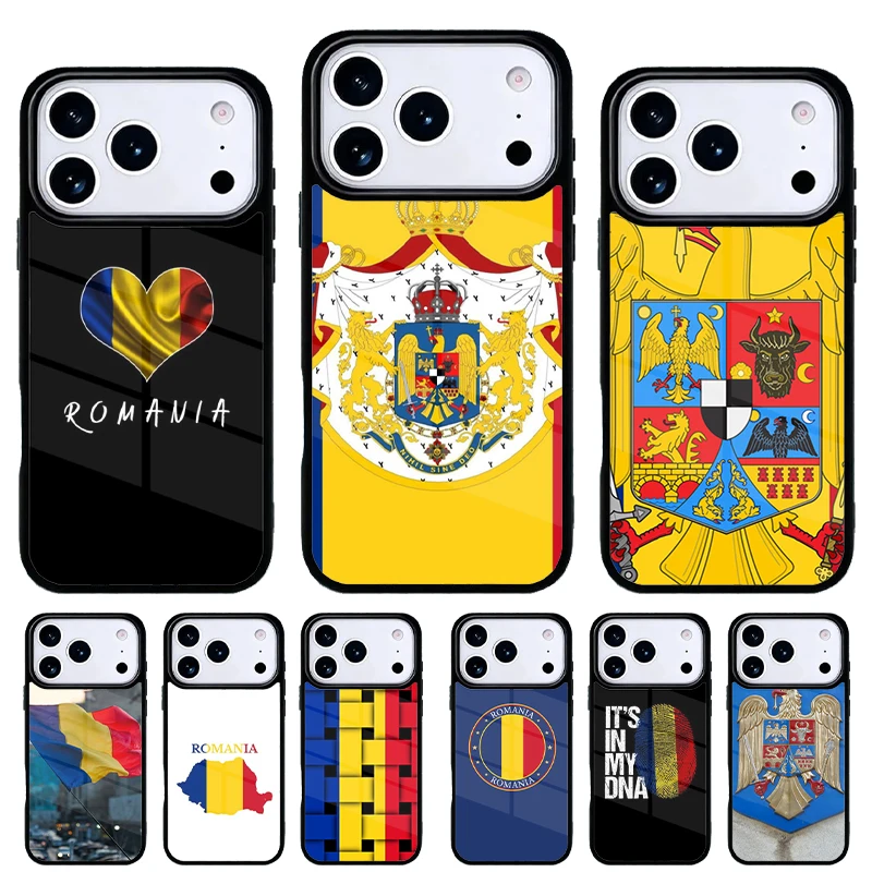 Funda bandera de Rumania para iPhone 17 Air – Carcasa trasera