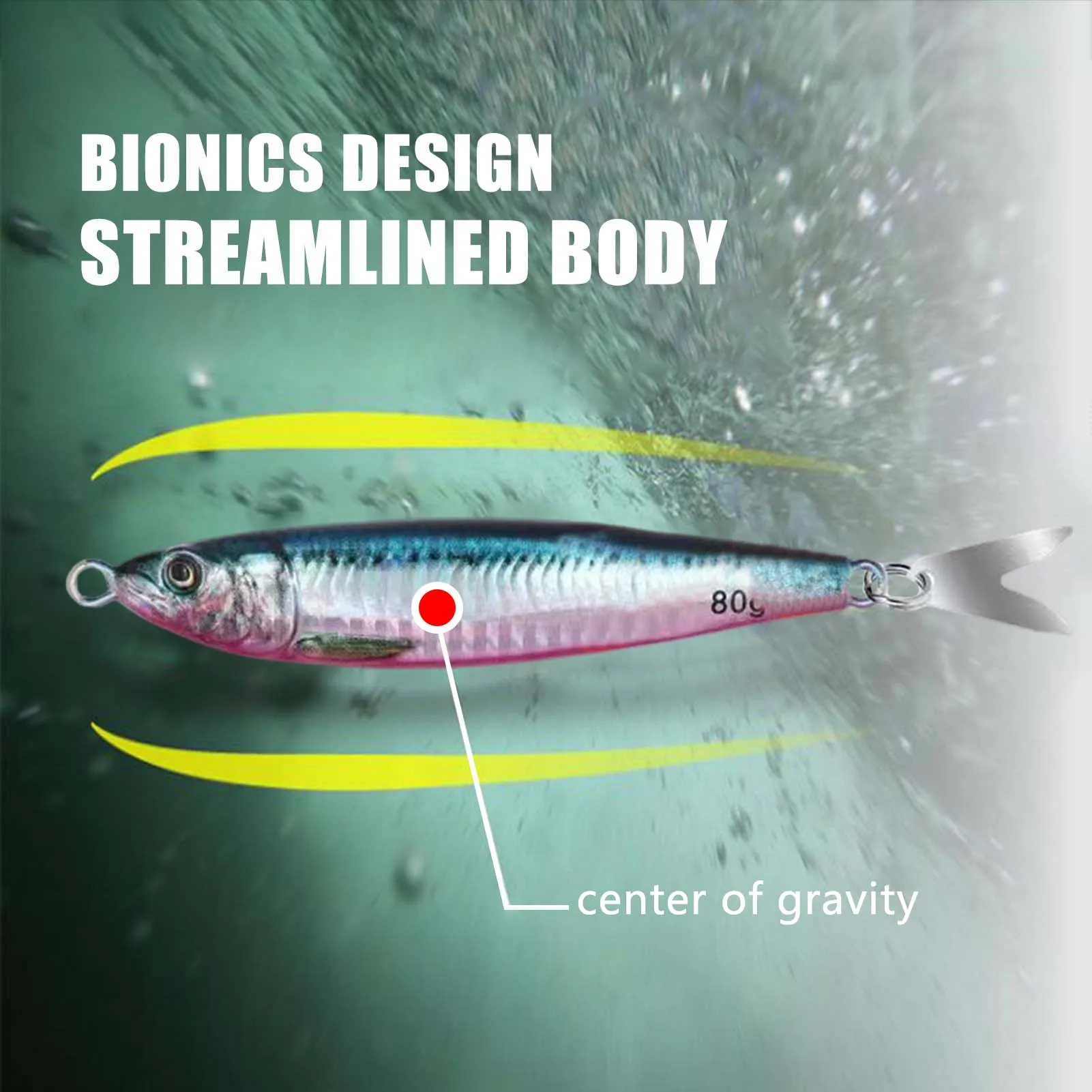 Señuelos de placa de hierro de hundimiento rápido, Señuelos de Pesca luminosos, cebos falsos portátiles, ultraligeros, para exteriores