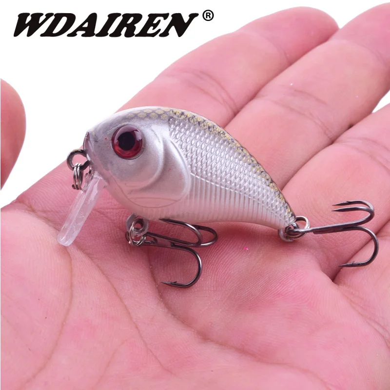 Señuelos de Pesca Crazy Wobblers de manivela, 50mm, 7g, Swimbait, cebo duro Artificial, para Lucio, pececillos, Crankbait, aparejos de Pesca, 1 ud. - imagen 5