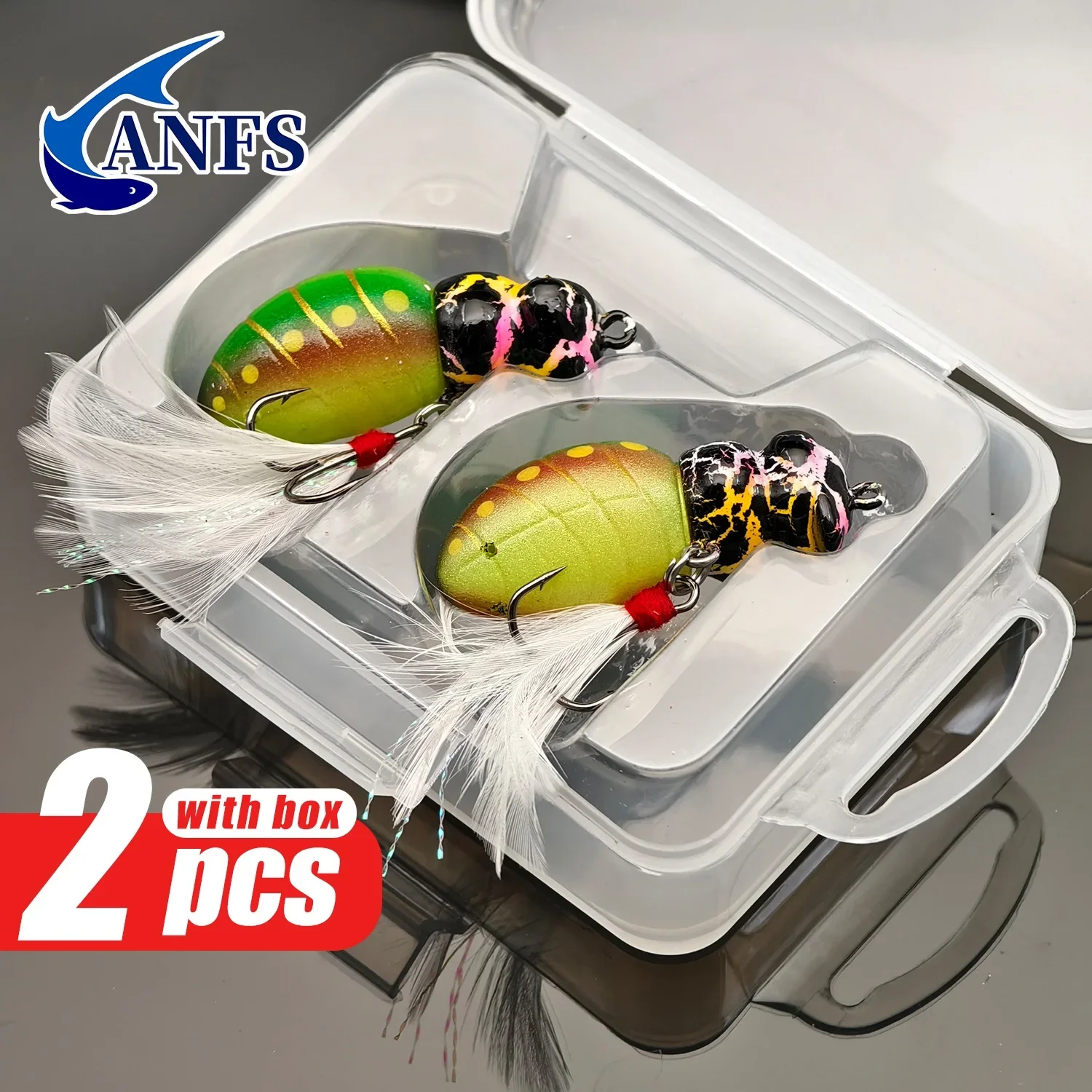 ANFS Señuelos blandos abeja realistas para pesca agua dulce y salada - imagen 3