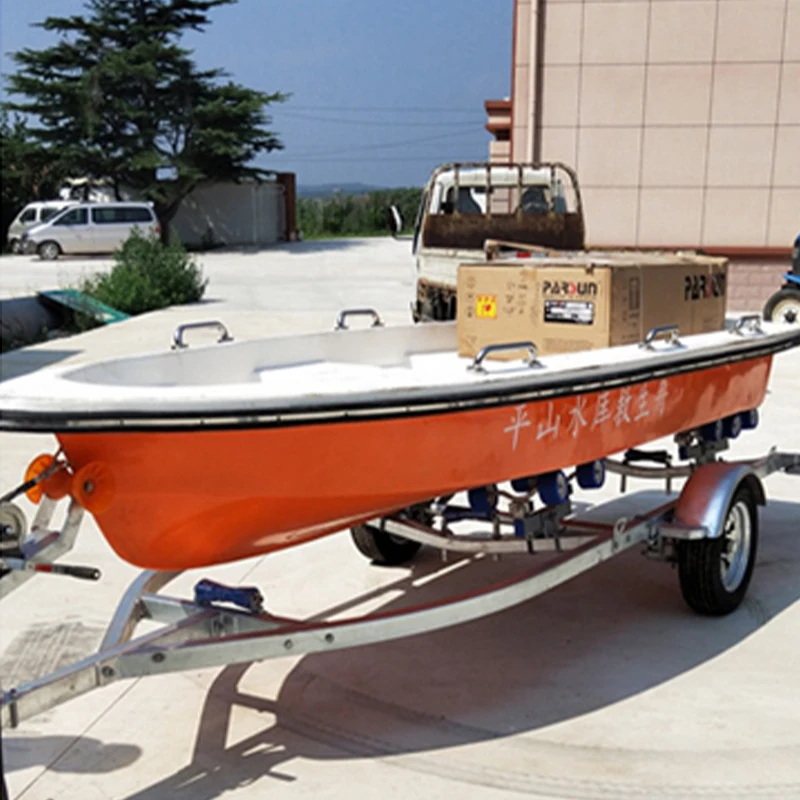 Rodillos oscilantes galvanizados de inmersión en caliente, remolque de barco, rampas de Kayak de asalto simples plegables para esquís Jet de yate, 5,0 metros - imagen 3