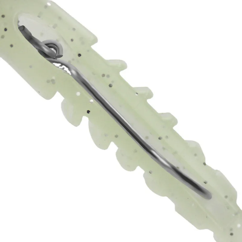 2 señuelos de repuesto para Jigging, cebo blando, Señuelos de Pesca de 8cm, 8,5g, plantilla para cabeza DIY, cola en T, aparejos de pesca con señuelo para lubina - imagen 5