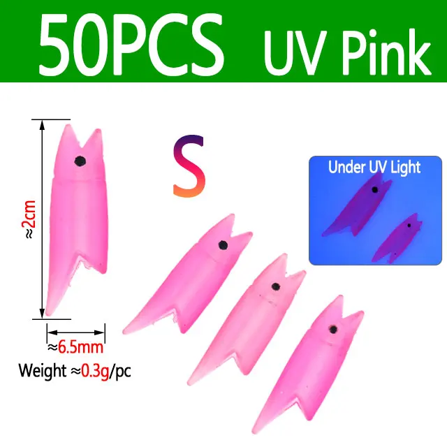 50pcs UV Pink S