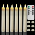 6 piezas de 17 cm color marfil