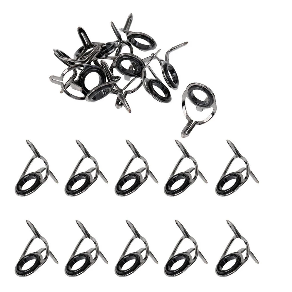 Guías de ojo de bucle de alambre de acero inoxidable, accesorios de pesca de 8 tamaños, anillos circulares, puntas de guías de caña de pescar - imagen 5