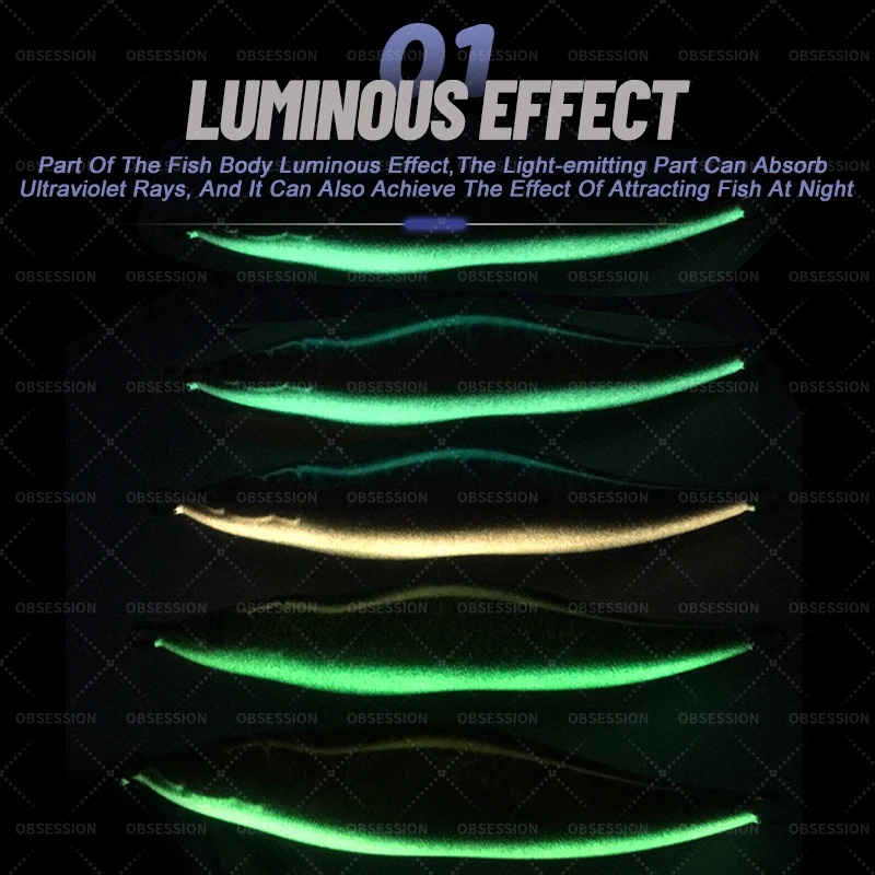 OBSESSION-señuelos artificiales de Metal duro para Pesca en el mar, cebo de Pesca con forma de S, impresión 3D, 160g, 200g, 300g, 400g - imagen 5