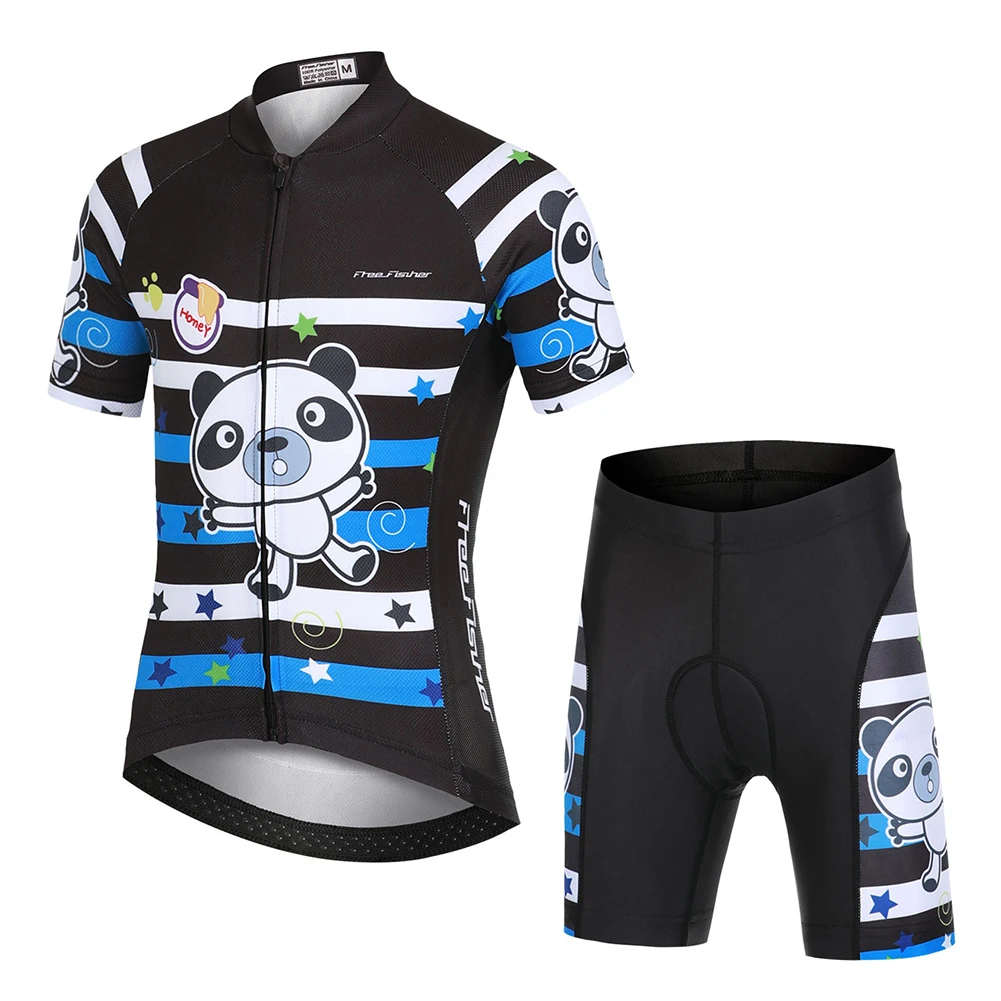 Maillot ciclismo verano niña panda con pantalón corto acolchado - imagen 5