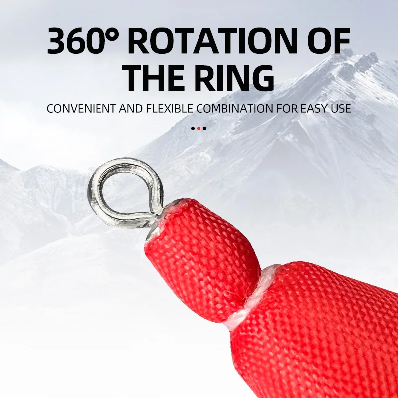 5 uds cubierta protectora multicolor señuelo pesca calamar brillante anzuelo de calamar señuelo de pesca manga de sepia señuelo de pesca - imagen 3