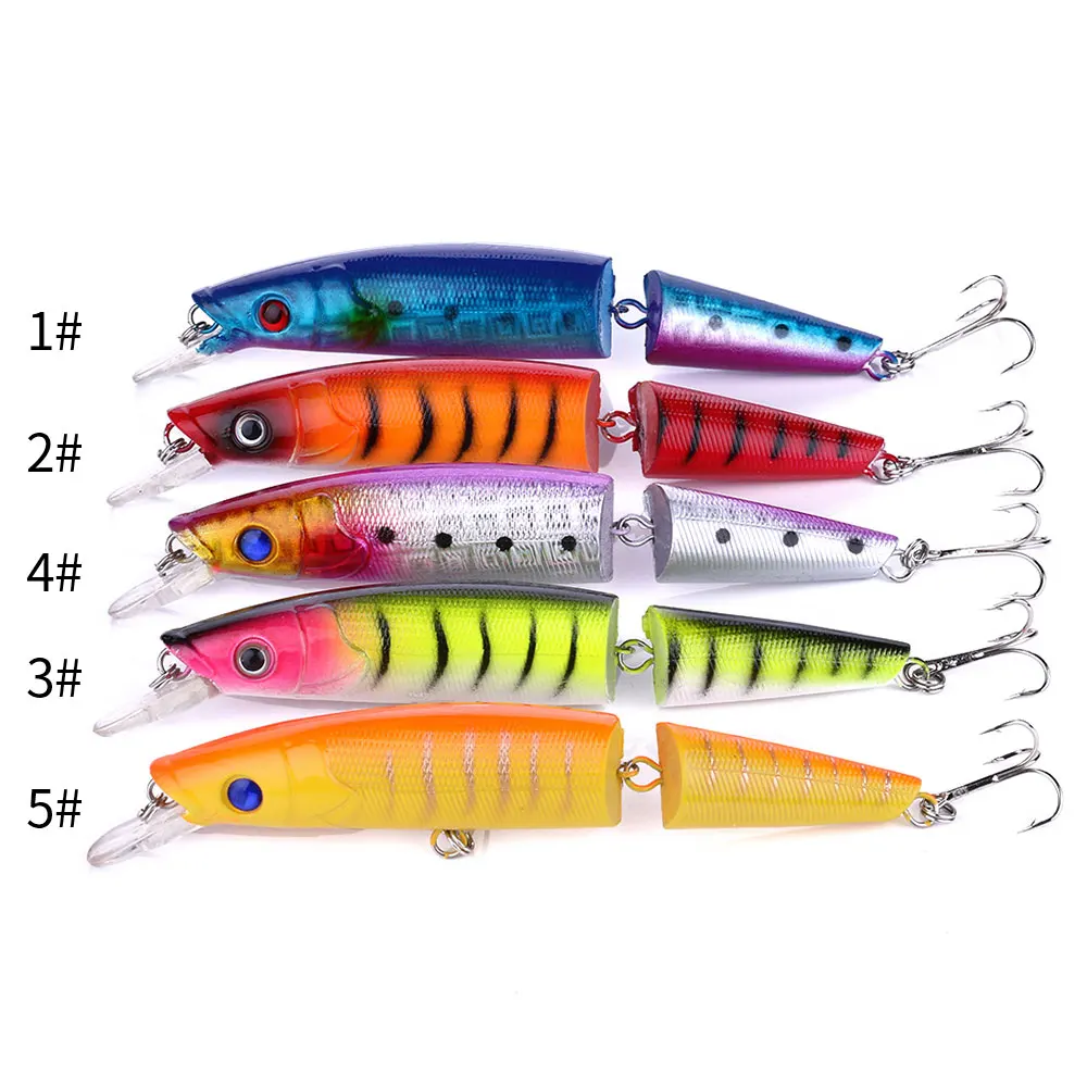 Señuelos duros multisección para lubina – Crankbaits con ojos 3D - imagen 4