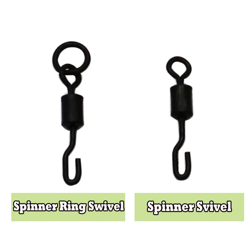 Spinner giratorio para Ronnie Rig, accesorios de pesca de carpa para aparejo de carpa, Micro gancho giratorio, manga de gancho, aparejos giratorios de cambio rápido - imagen 4