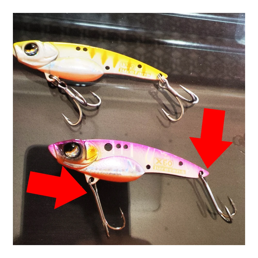 50 Uds anzuelo de pesca doble manivela de acero al carbono anzuelo de púas para pesca de carpa atado de moscas señuelo suave accesorios para peces - imagen 3