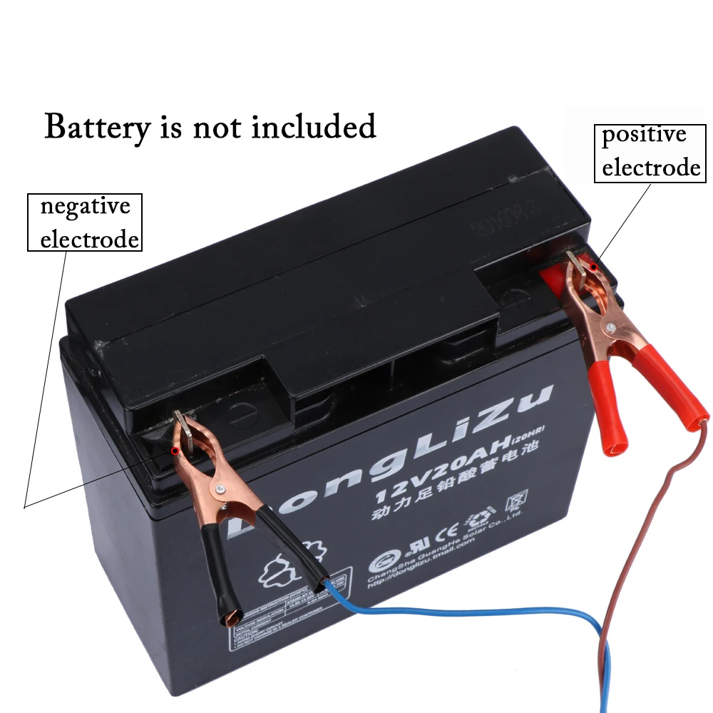 Goture-luz de pesca sumergible, 12V, 10,8 w, 180 LED con cordón de 5m/12m, blanco, azul, verde - imagen 3