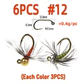 6pcs size 12 mix