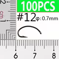 100 piezas tamaño 12