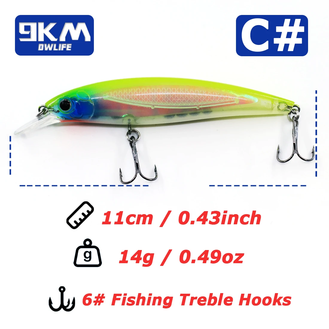 Size C-11cm 14g