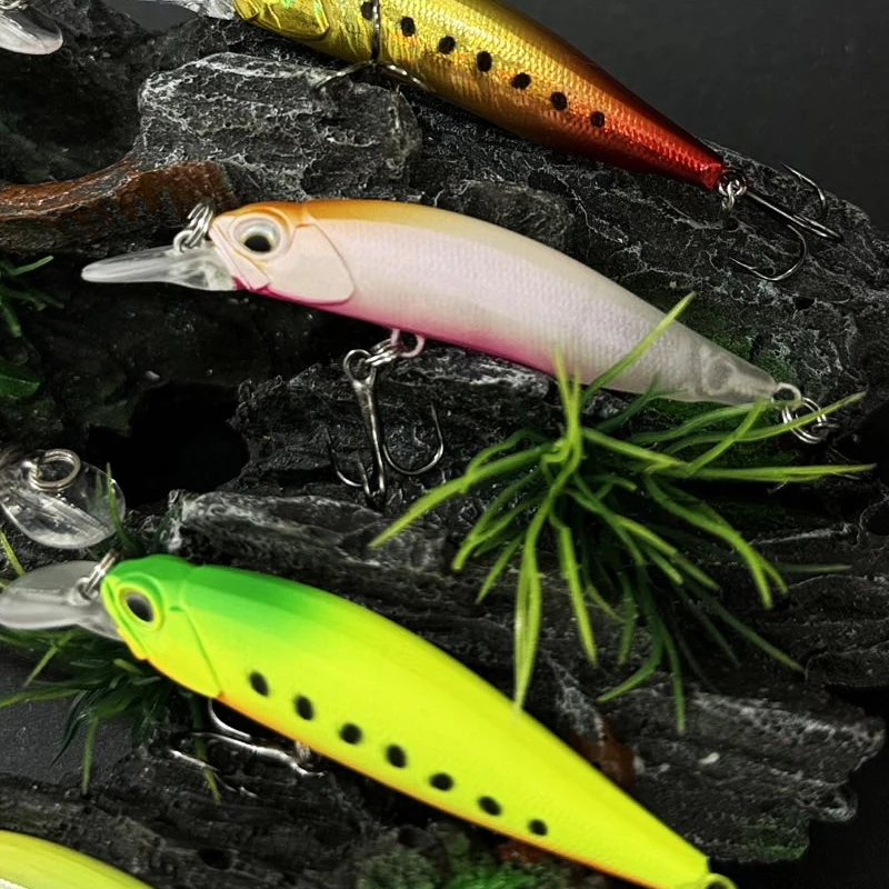 Señuelo de pesca de pececillo láser UV, 5g, 63mm, suspendido, Rozante, 63SP, Jerkbait, trucha, lubina, agua salada, Twitch, suministros de cebo Artificial - imagen 4