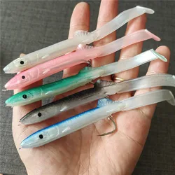 Swolfy, 1 Uds., cebo de plástico suave para anguila, 115mm/4g, Señuelos de pesca de agua salada, cebo de pesca Artificial suave