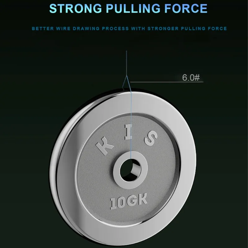 Línea de pesca con revestimiento de tres colores, 100M/300M/500M, 4,13LB-34,32LB, línea líder de monofilamento de fibra de carbono, línea de hundimiento para pesca de carpa - imagen 4
