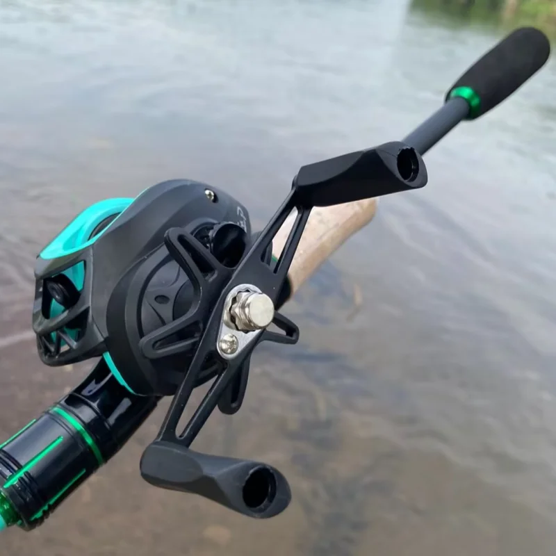 Carrete de pesca Baitcasting de alta velocidad, relación de engranaje 7,2: 1, juego grande, rueda de Jigging de fundición larga de 8KG para aparejos de pesca de sal/agua dulce - imagen 2