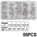 55Pcs  jig heads set