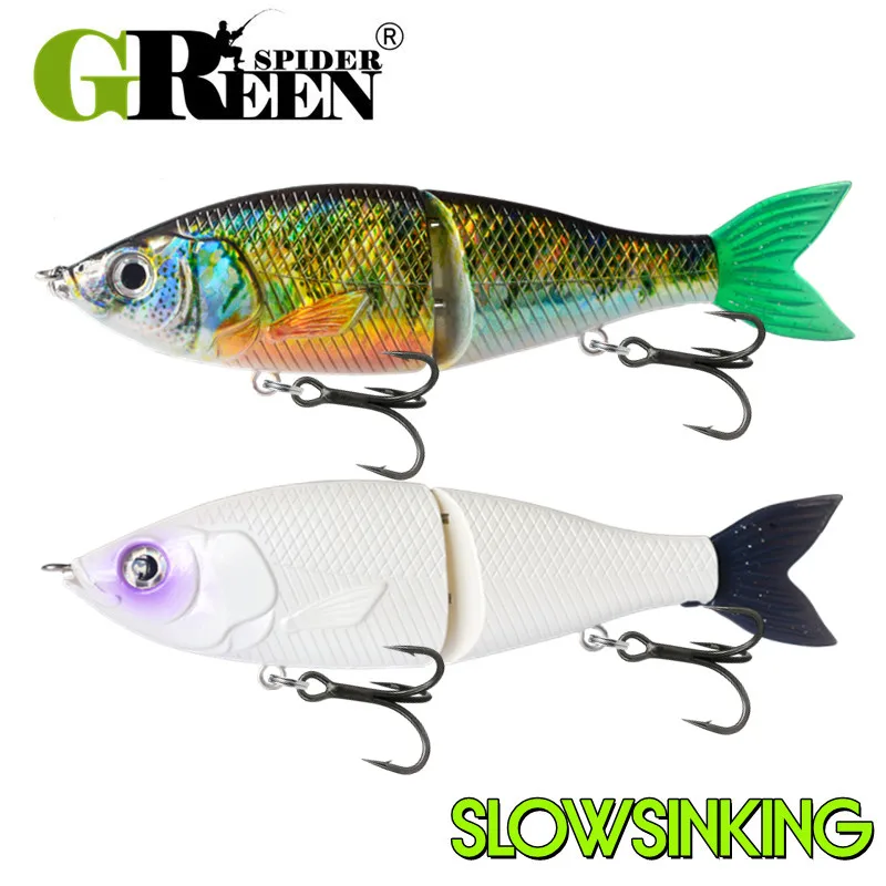 Greenspider Swimbait Articulado 180mm – Ojos 3D para Pesca en Mar