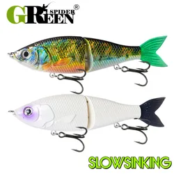 Greenspider Swimbait Articulado 180mm – Ojos 3D para Pesca en Mar